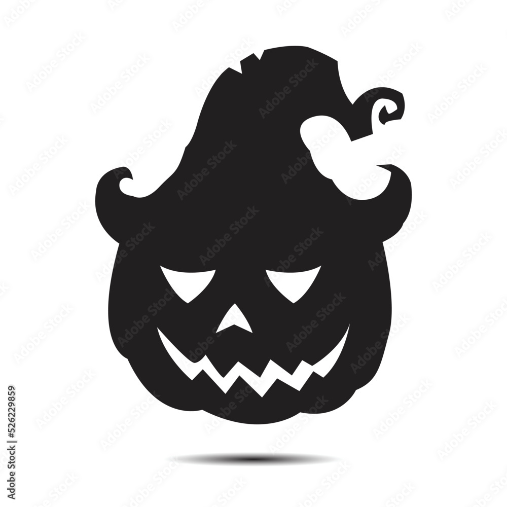 Halloween icon isolated on a white background. vector art, Emotional Pumpkin. Halloween icon isolated on a white background. vector art, Emotional Pumpkin.