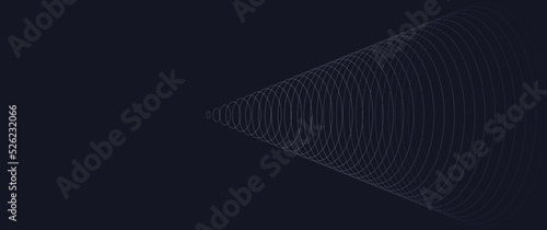 Soundwave illustration, ultrasonic wave vector illustration, can be used for background, science illustration, wallpaper, desktop background.