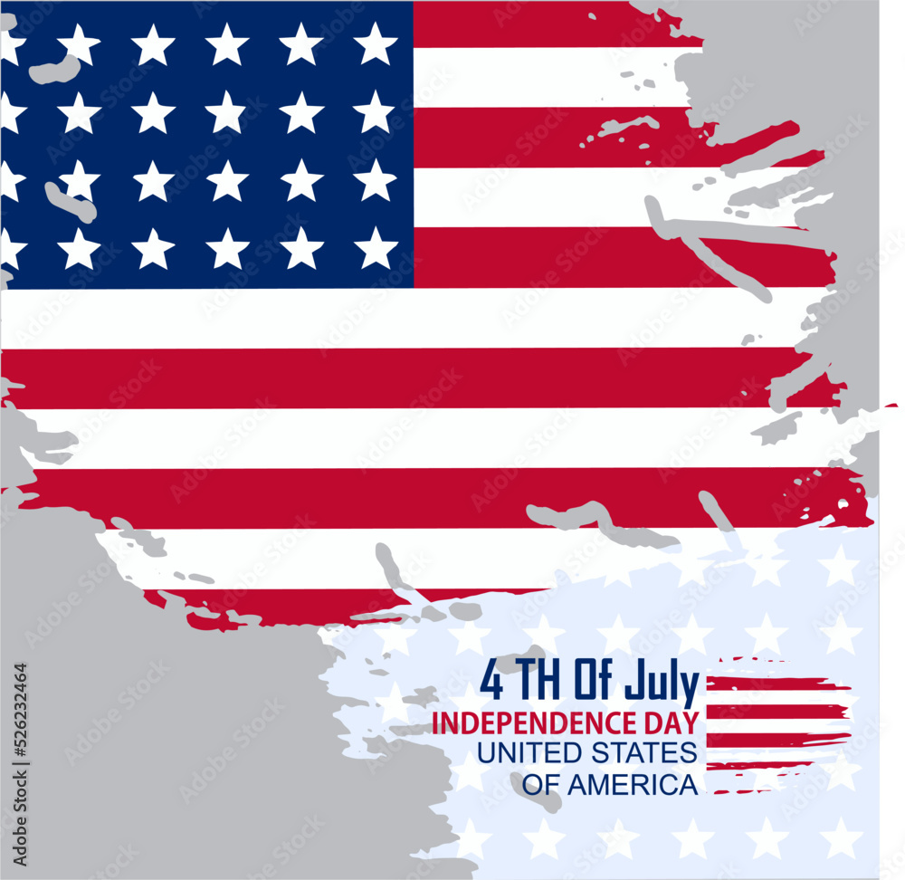 United States Independence Day Vector Template Design United States Independence Day Vector Template Design