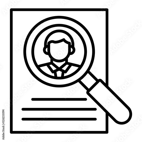 Research Line Icon