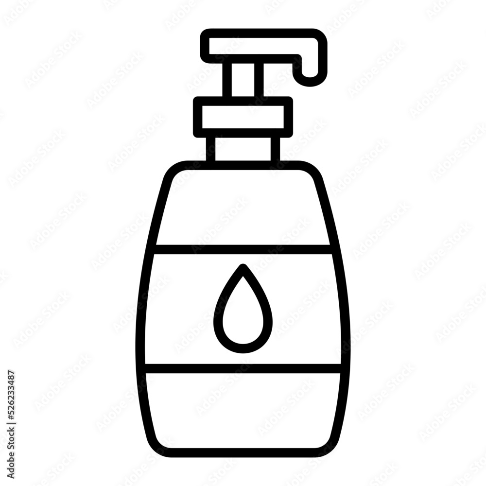 Fototapeta premium Soap Bottle Line Icon