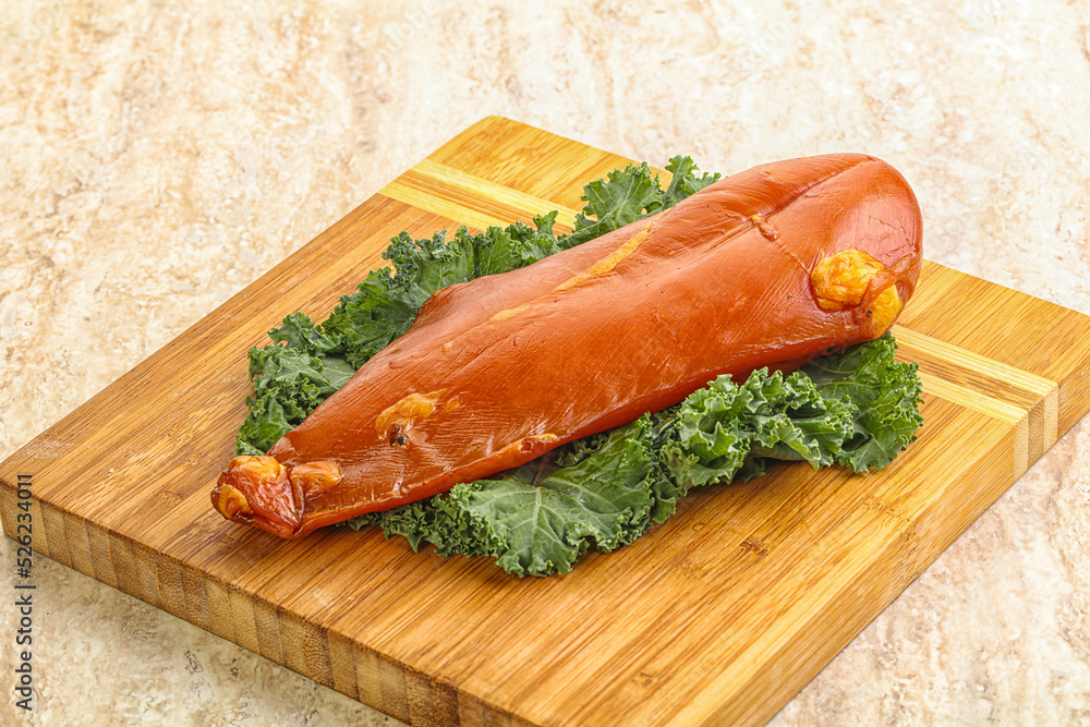 Smoked chicken breast for snack Smoked chicken breast for snack