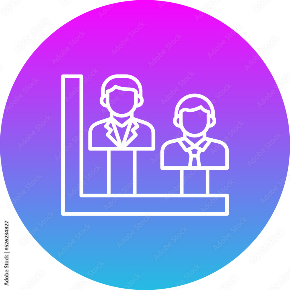 Bar Chart Gradient Circle Line Inverted Icon Bar Chart Gradient Circle Line Inverted Icon