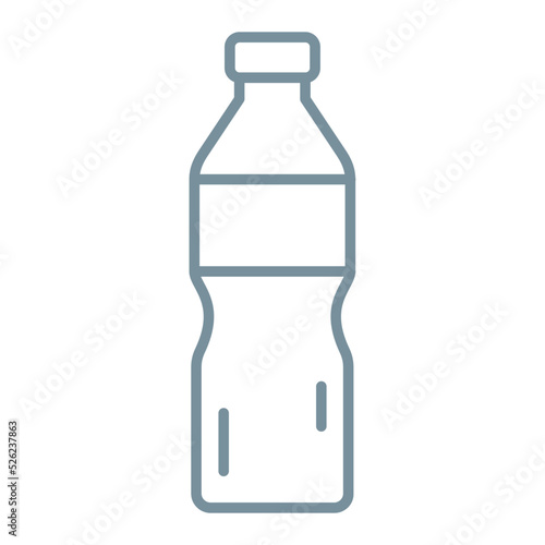 Water Bottle Multicolor Line Icon