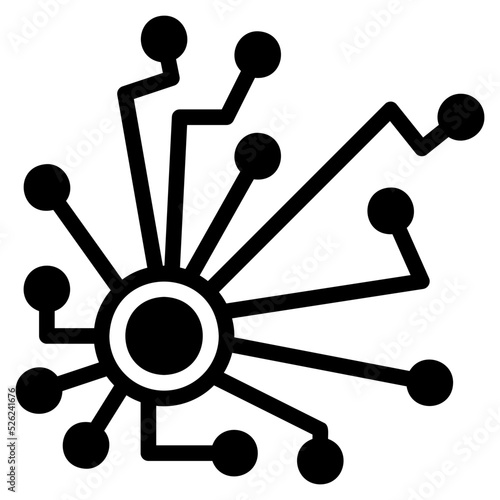 Defi icon in modern line style, web 3.0 vector icon