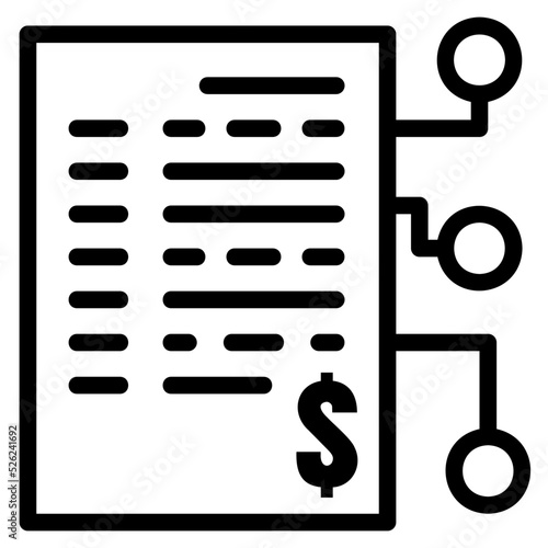 Smart contract icon in modern style, web 3.0 vector icon