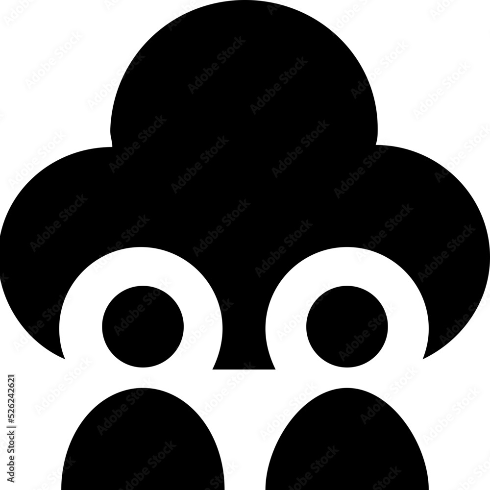 Cloud User Vector Icon Cloud User Vector Icon