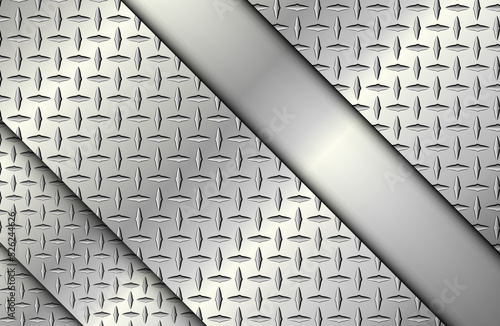 Silver metal background wit...