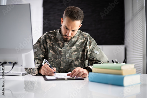Military Student Education. Army Soldier Veteran