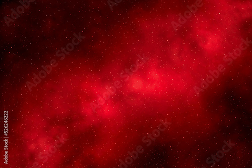 Red galaxy space background. Starry night sky. Photo can be used for the concept of Christmas, New Year, Valentines and all celebrations backgrounds.	
