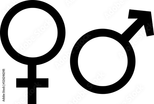 Gender Sign Symbol Icon Vector Illustration on white background..eps