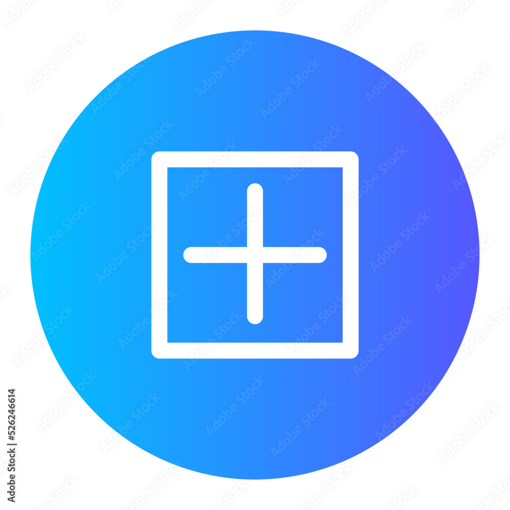 Fototapeta premium add gradient icon