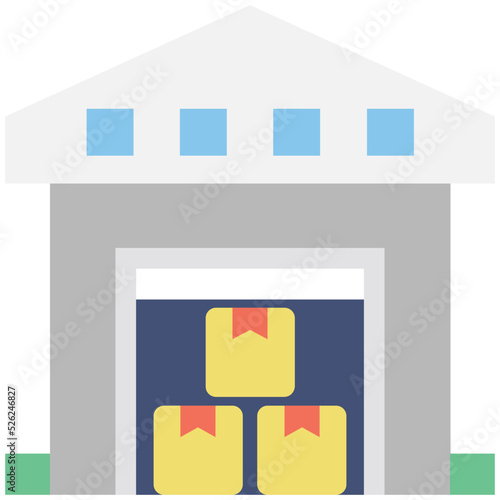 Warehouse Vector Icon