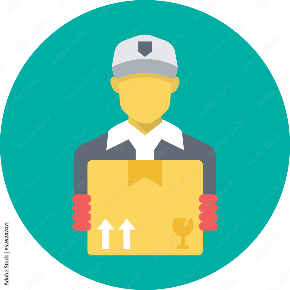Delivery Boy Vector Icon Delivery Boy Vector Icon