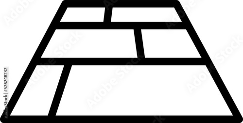 paving slab vector icon illustration on white background..eps