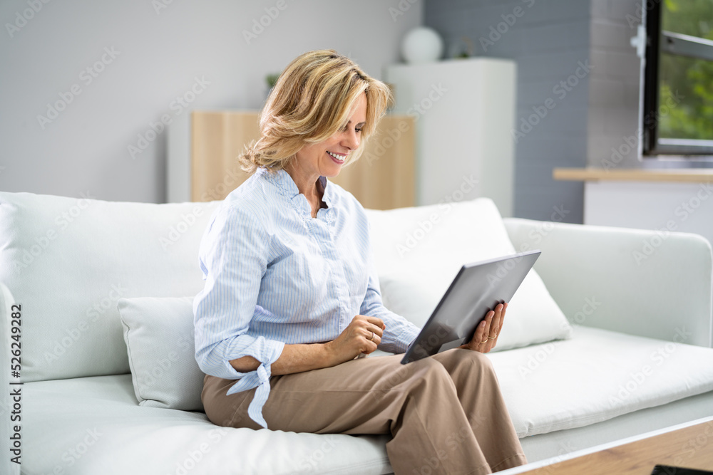 Ecommerce Buy At Home. Grandma Purchase Ecommerce Buy At Home. Grandma Purchase