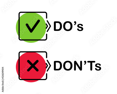 Foto Do and don't