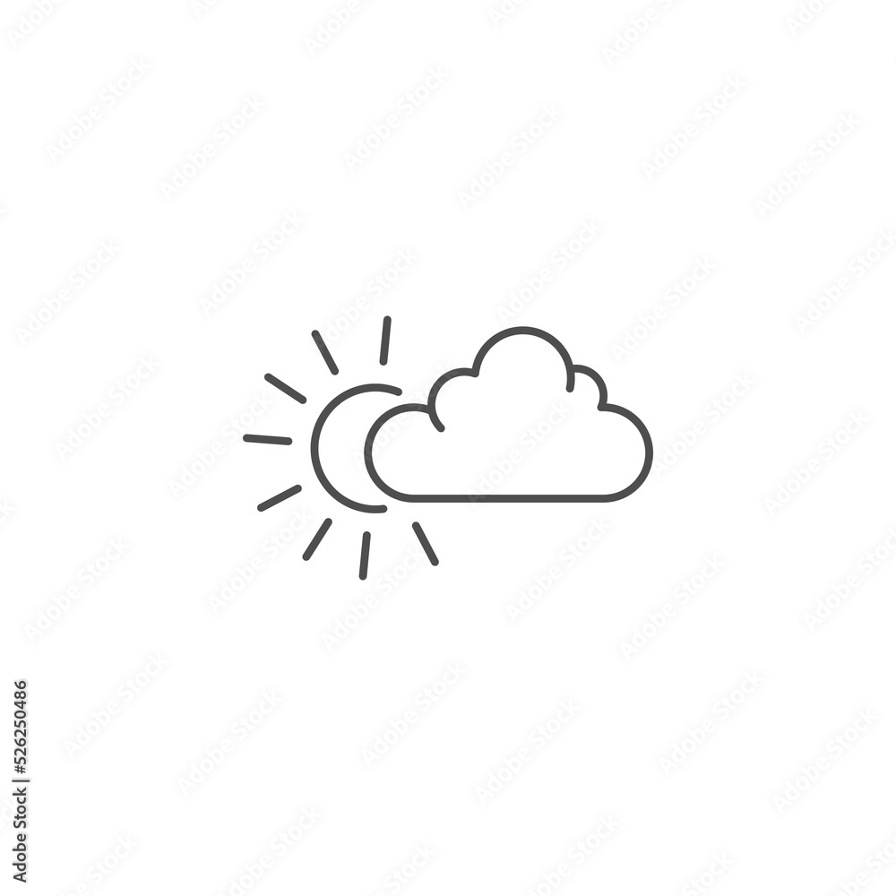 mostly sunny icon. vector illustration eps 10
mostly sunny icon. vector illustration eps 10