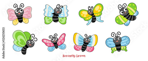 Butterfly cartoon Filled Clipart