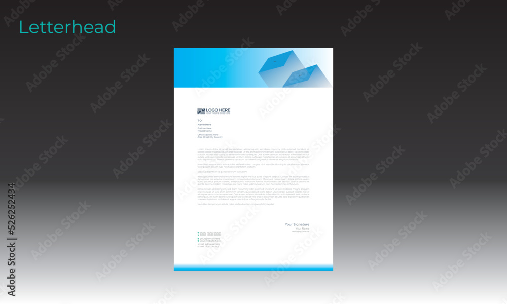 vector letterhead design for best use vector letterhead design for best use