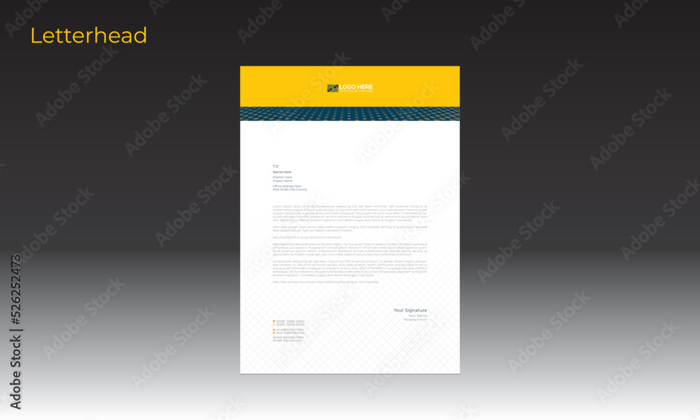 vector letterhead design for best use vector letterhead design for best use