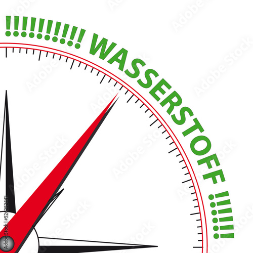 Wasserstoff Kompass grün