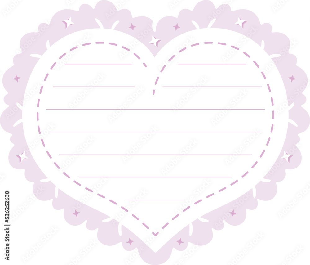 cute heart sticky note frame letter with pastel coloring for writing cute heart sticky note frame letter with pastel coloring for writing