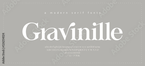Elegance Luxury wedding alphabet font. Decorative Typography elegant classic lettering serif fonts vintage retro for logo. vector illustration