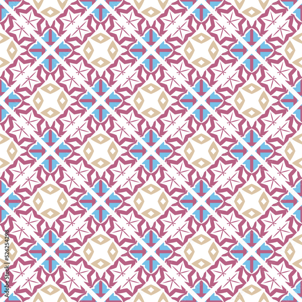 Obraz premium Abstract geometric pattern. A seamless background, vintage texture