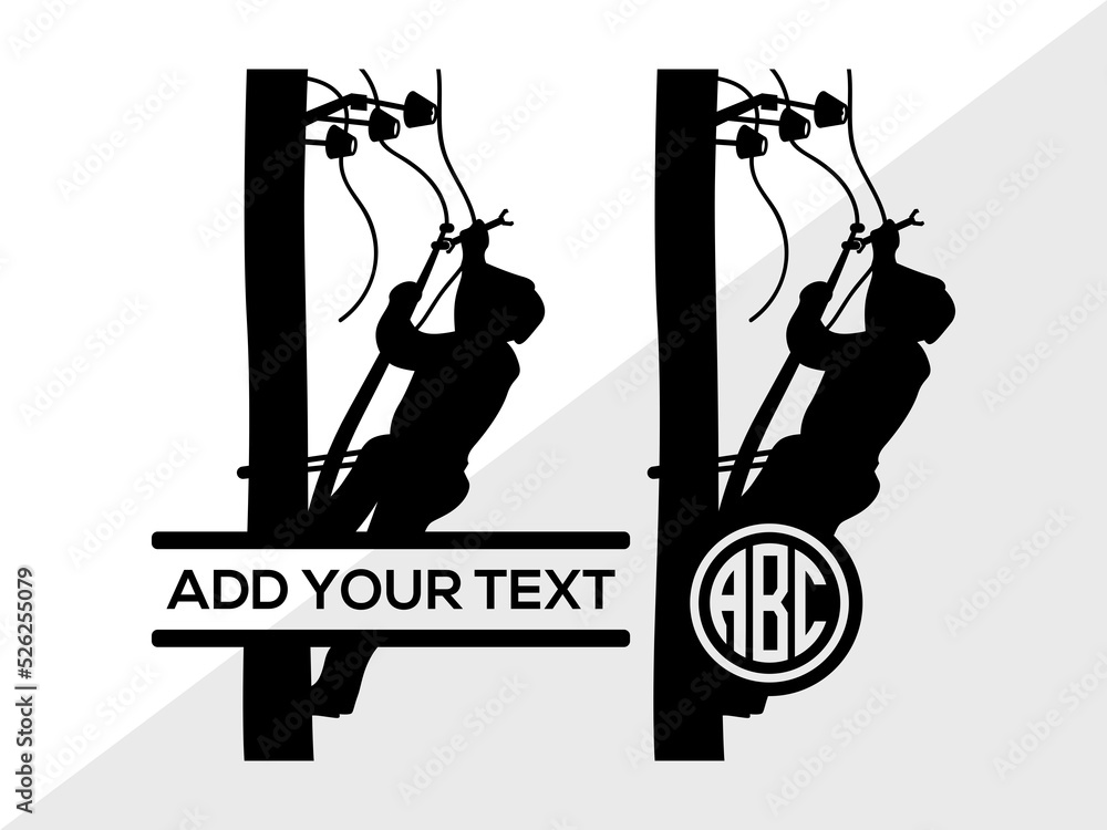 Lineman SVG, Electrician Svg, Line worker Svg, Power Lineman Svg