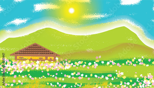 Village beautiful natural,  nature flower garden, nature village good morning images HD new 2023, island pic beautiful wishes, drawings and paintings of nature, Beautiful Mountain, Abstract Landscape