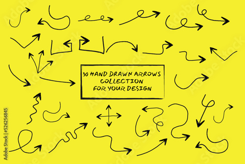 HandDrawn Arrows collection is perfect for design elements, assignments, explainer animations, and more
