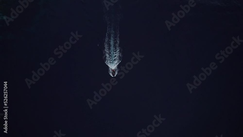 Raja Ampat boat from the sky - Indonesia 