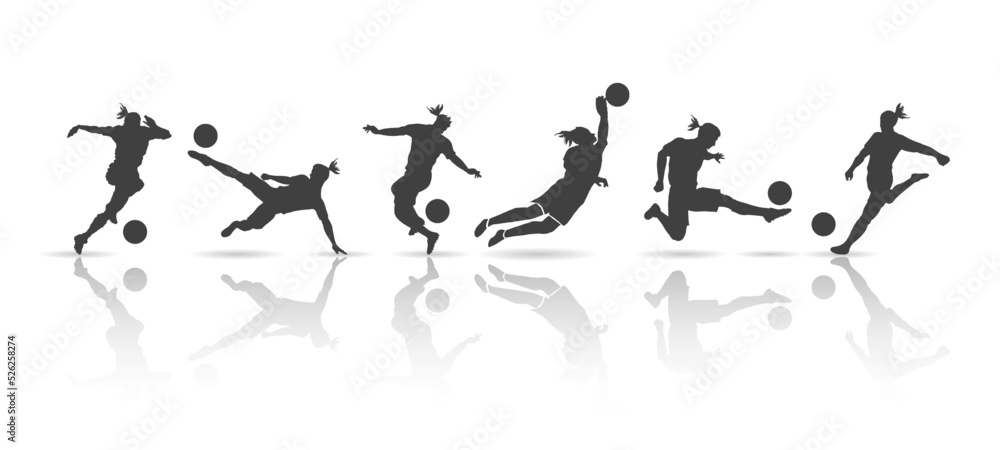 football style collection, silhouette design, vector illustration