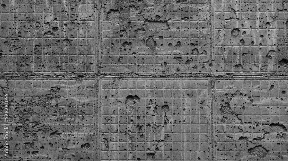 Grey background created from picture of brick wall.