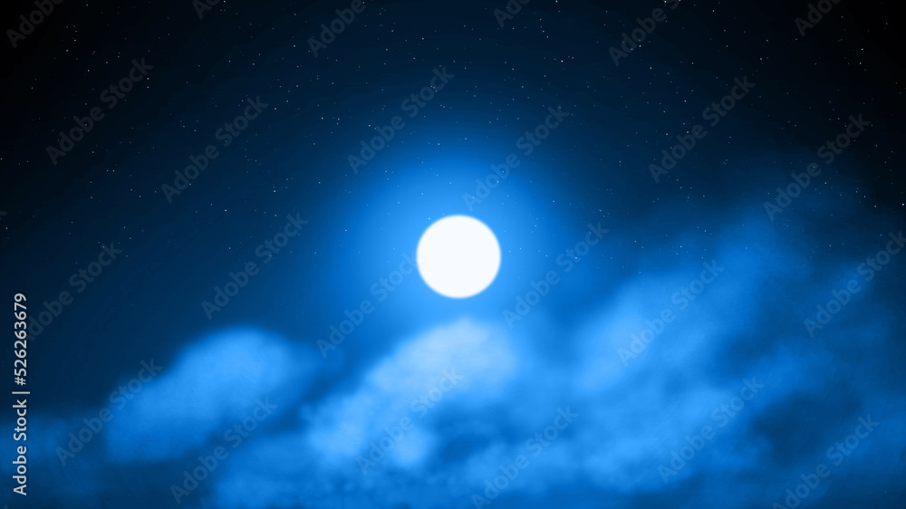 Dramatic moonlight night sky with stars. Dramatic moonlight night sky with stars.