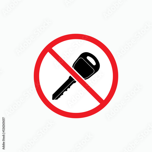 Keyless Icon. Locking Technology Symbol - Vector.    