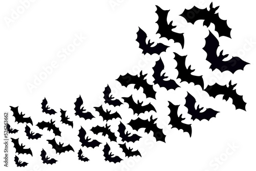 special background with copy space of bats flying 