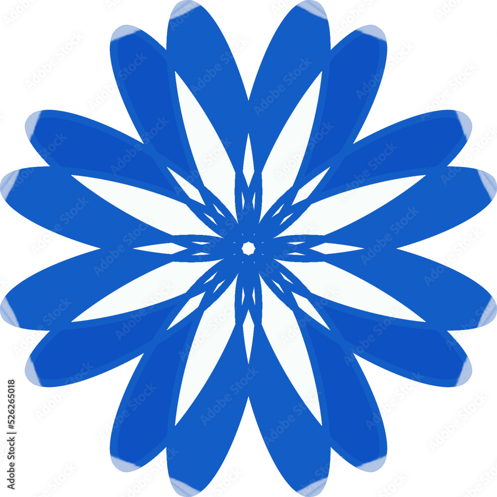 blue flower icon