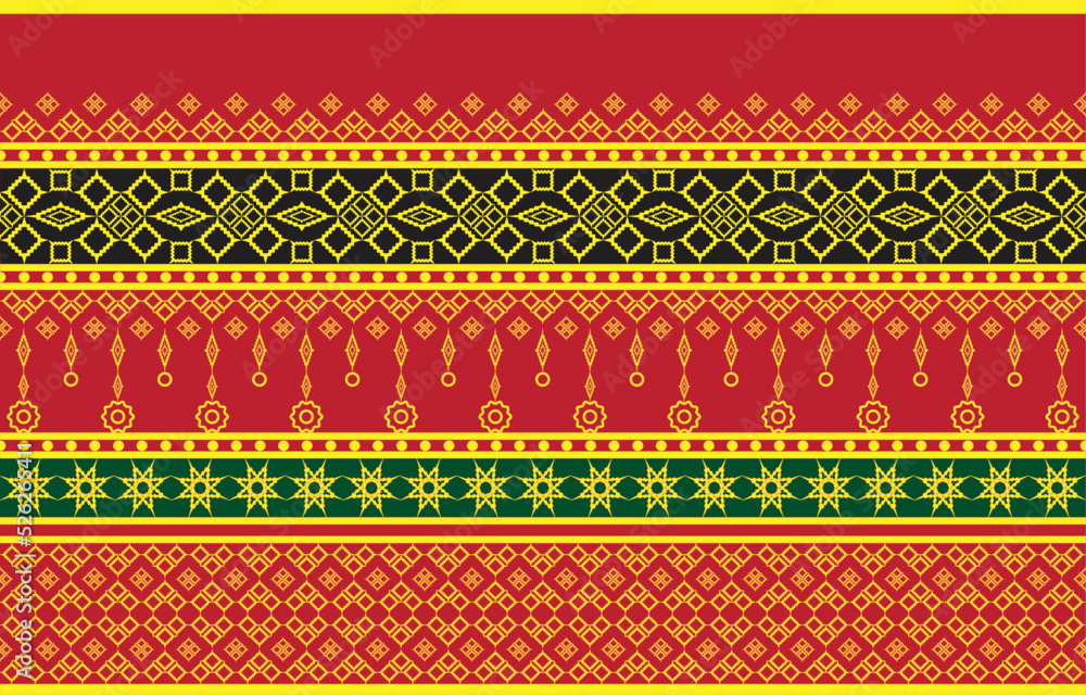 Thai silk pattern culture of thailand design for background or wallpaper and clothes. Thai silk pattern culture of thailand design for background or wallpaper and clothes.