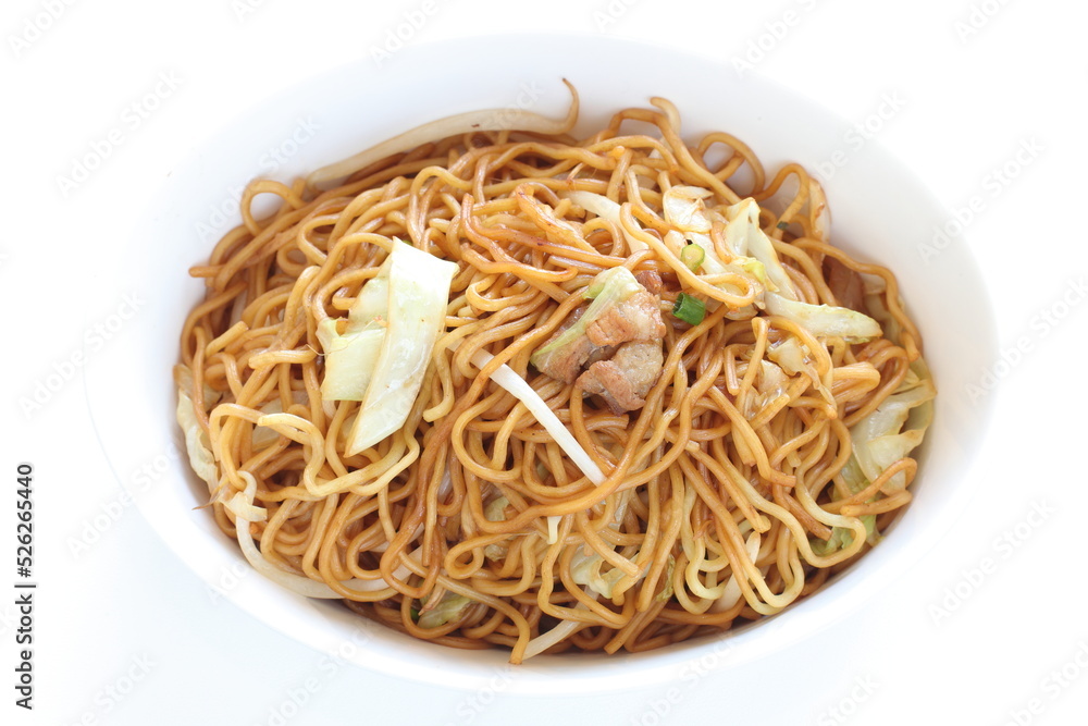 Homemade pork and cabbage fried noodles Homemade pork and cabbage fried noodles