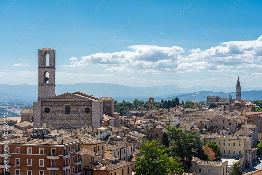 Cityscape of Perugia Umbria, Italy