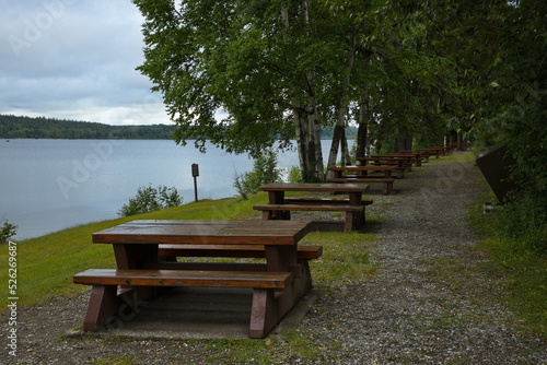 Resting place at Ten Mile Lake in British Columbia,Canada,North America  © kstipek