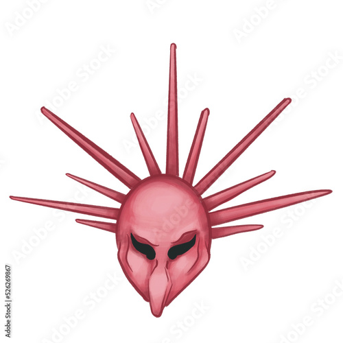 Opera or ballet pink mask