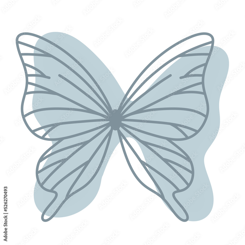 Fototapeta premium Boho Butterfly Illustration
