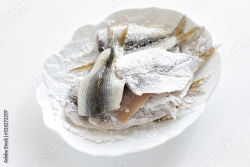 Prepared Konosirus fish for Japanese cooking image photo