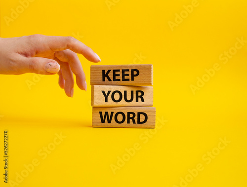 Keep your word symbol фототапет