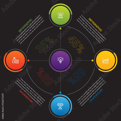 Business Strategic Infographic Design Illustration