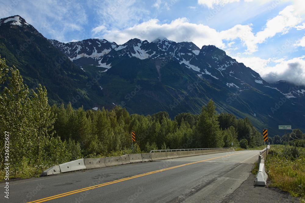 Fototapeta premium Mountains at Surprise Creek in British Columbia,Canada,North America 