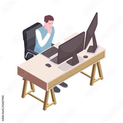 Isometric Office Illustration